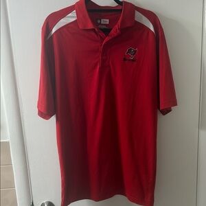 NFL Tampa Bay Buccaneer’s Team Apparel Red Polo Shirt